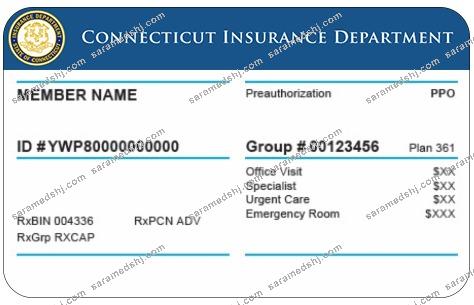 Connecticut health insurance card